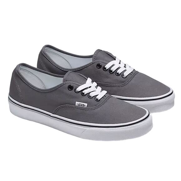 VANS Authentic Vintage Platform Sneaker Womens Sz 8.5 Gray Suede Low Top Lace Up - Picture 1 of 12